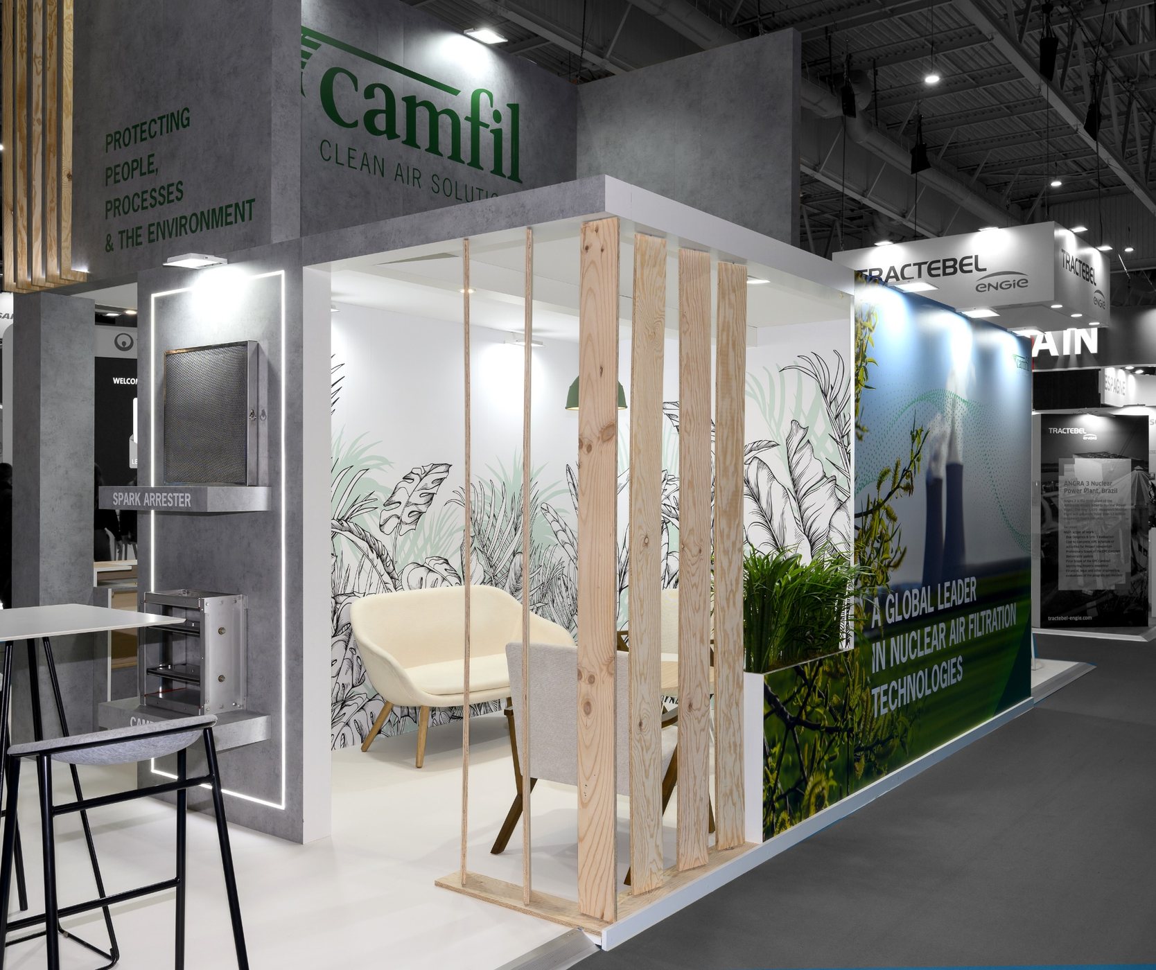 Stand sur mesure Camfil — World Nuclear Exhibition (WNE) — 55 m²