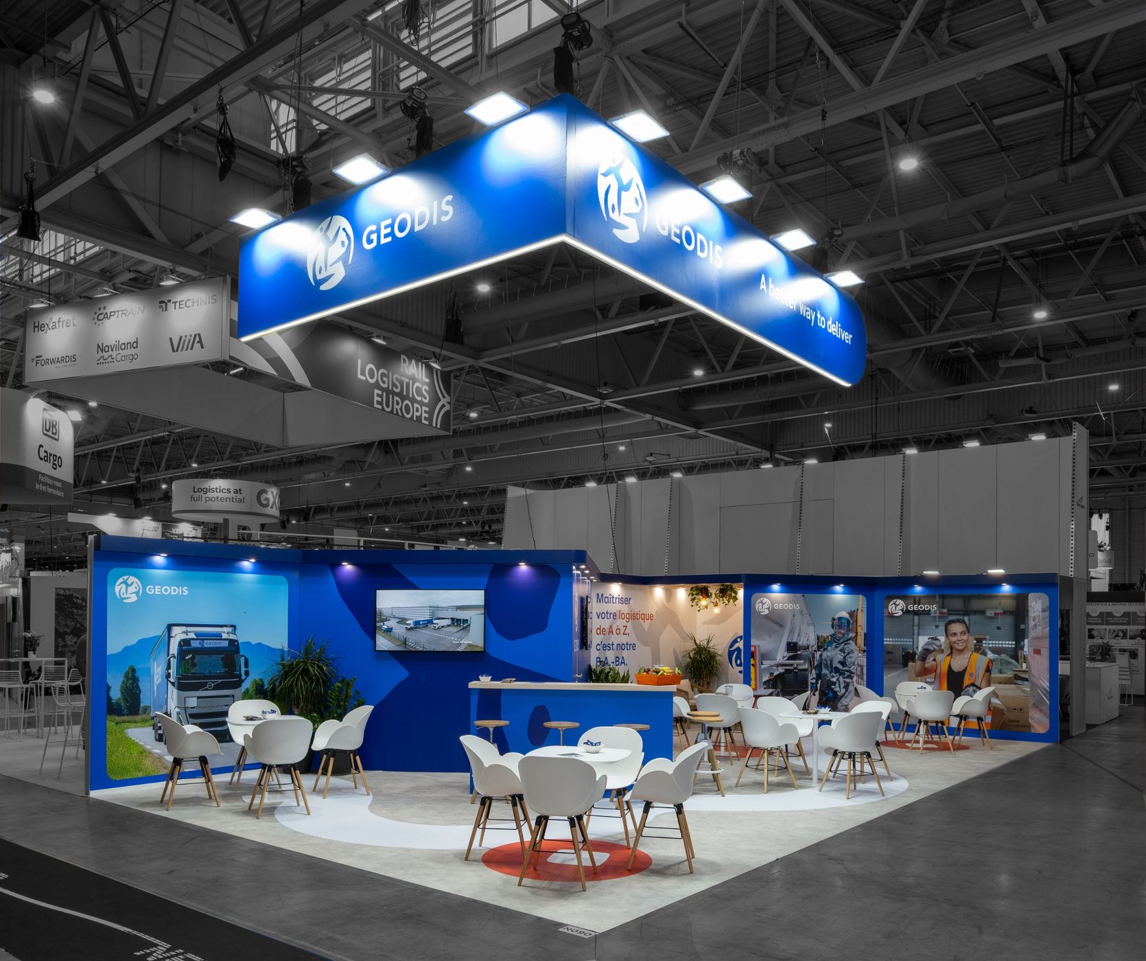 Stand sur mesure Geodis — SITL — 65 m²