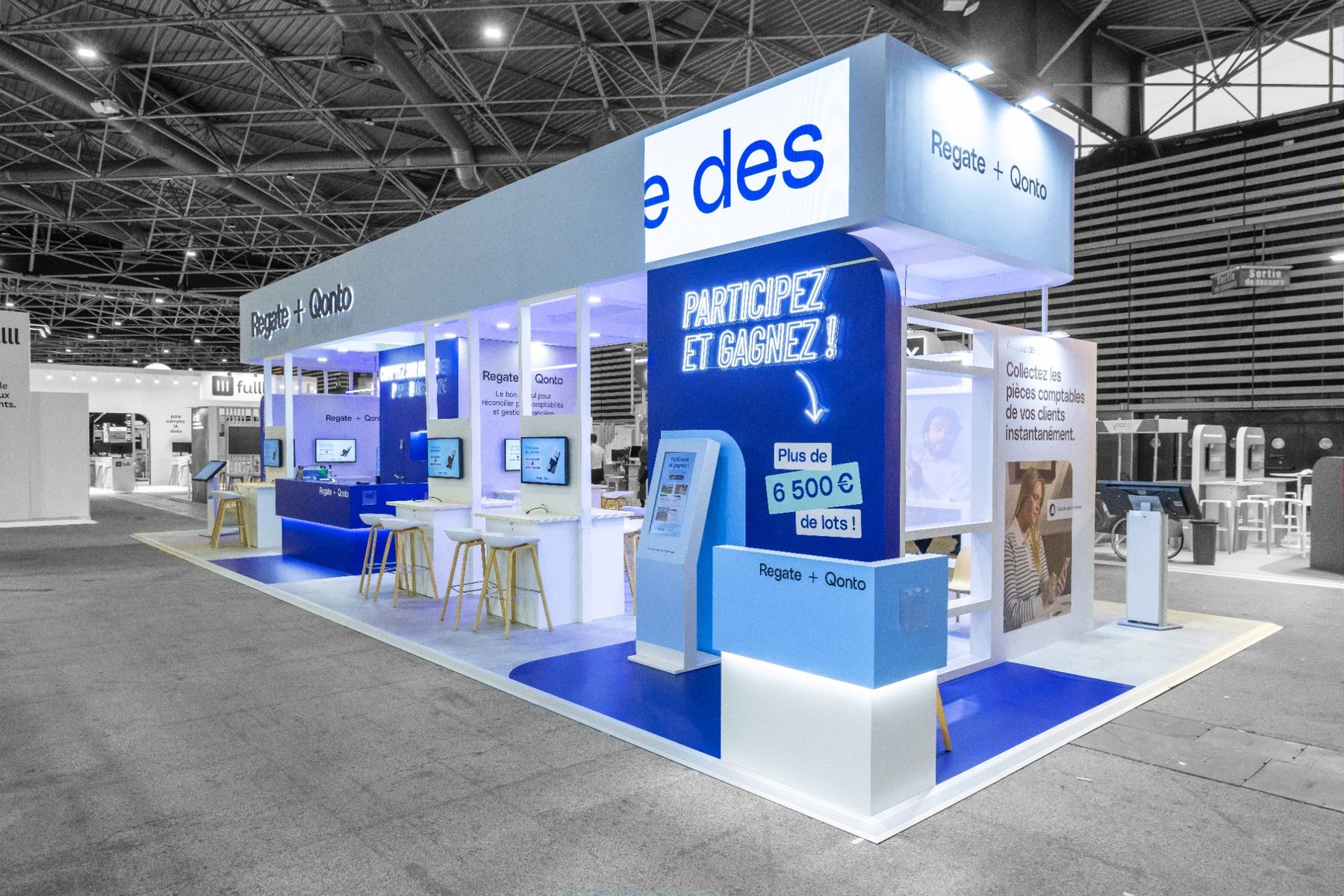 Stand sur mesure Qonto