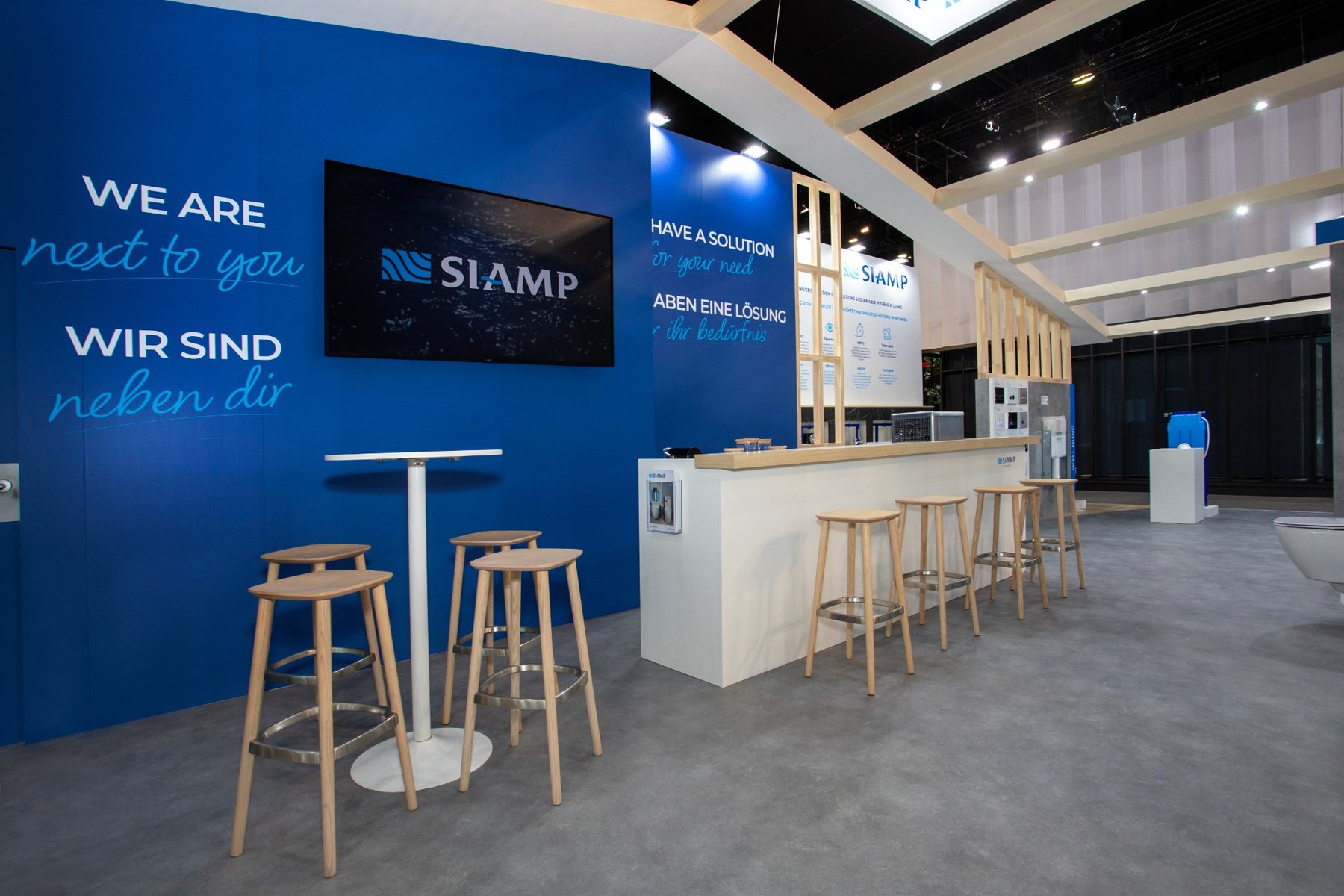 Stand sur mesure SIAMP — ISH — Francfort — 120 m²